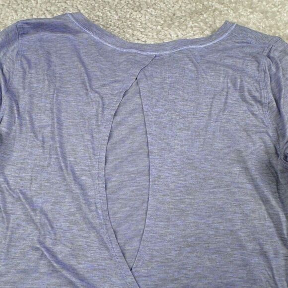 Lululemon Wild Twist Long Sleeve Shirt Heather Lavender Dusk Purple - Picture 7 of 9